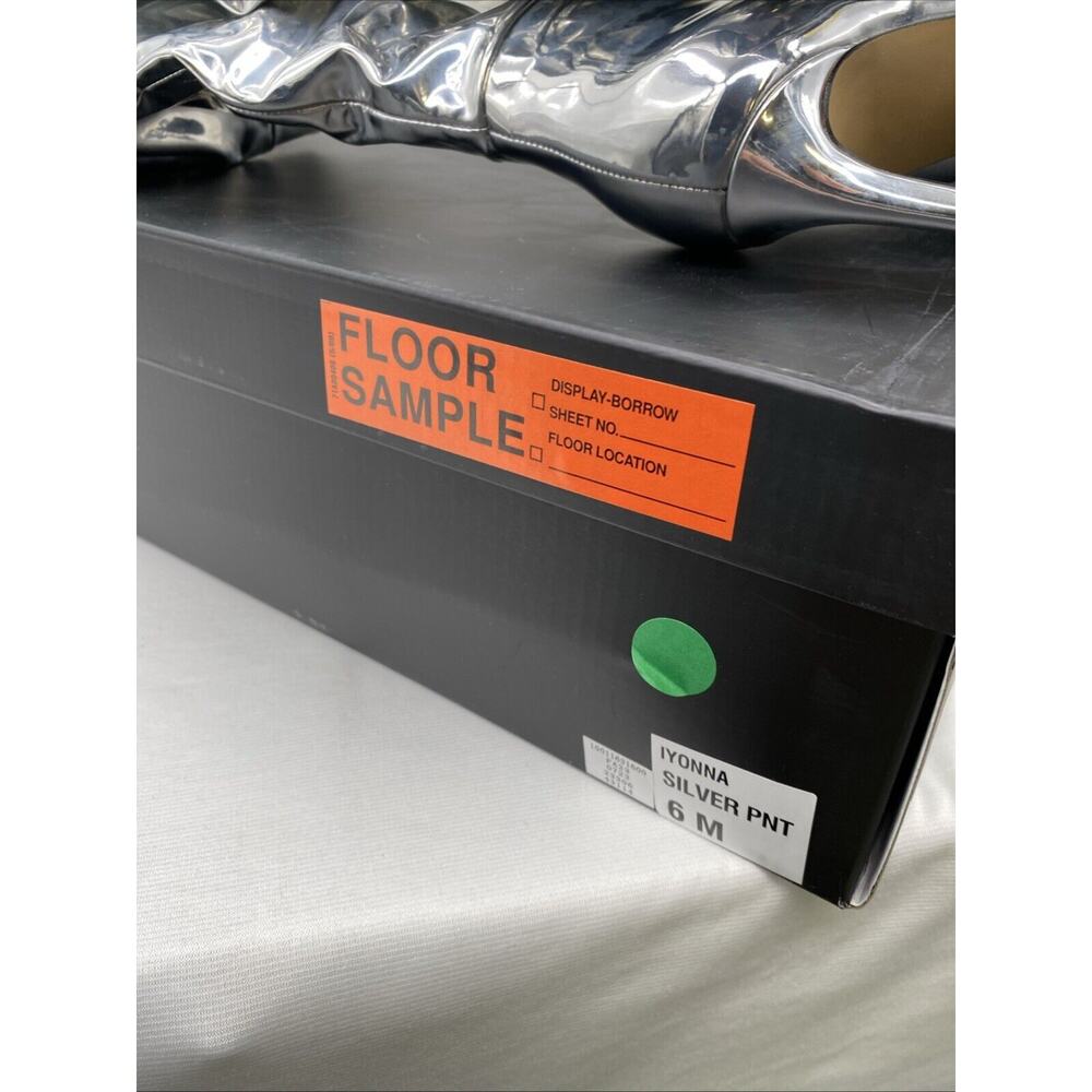 INC INTL Concepts Wmn Iyonna Slouch Heeled Boot Sz US 6 Silver Patent - Picture 12 of 12